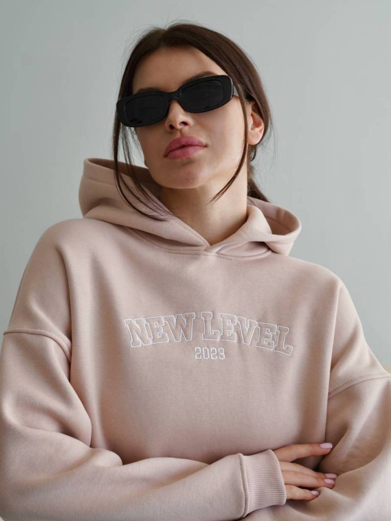 Платье-худи «Канзас» Romashka, бежевый, One size 14676