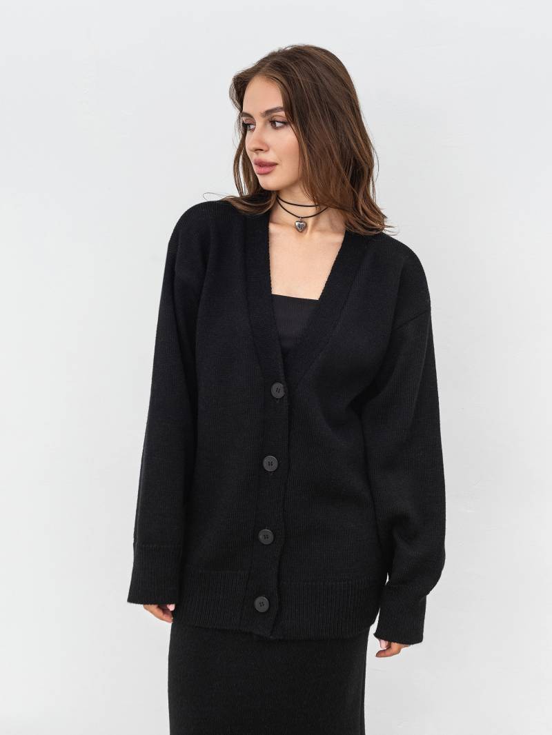 Кардиган «Веллор» Romashka, Черный, M|L 16983