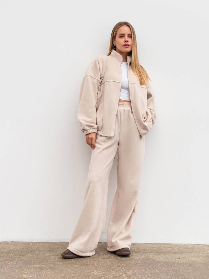 Удлиненный флисовый бомбер "Норд" Romashka, Бежевый, S|M 19779