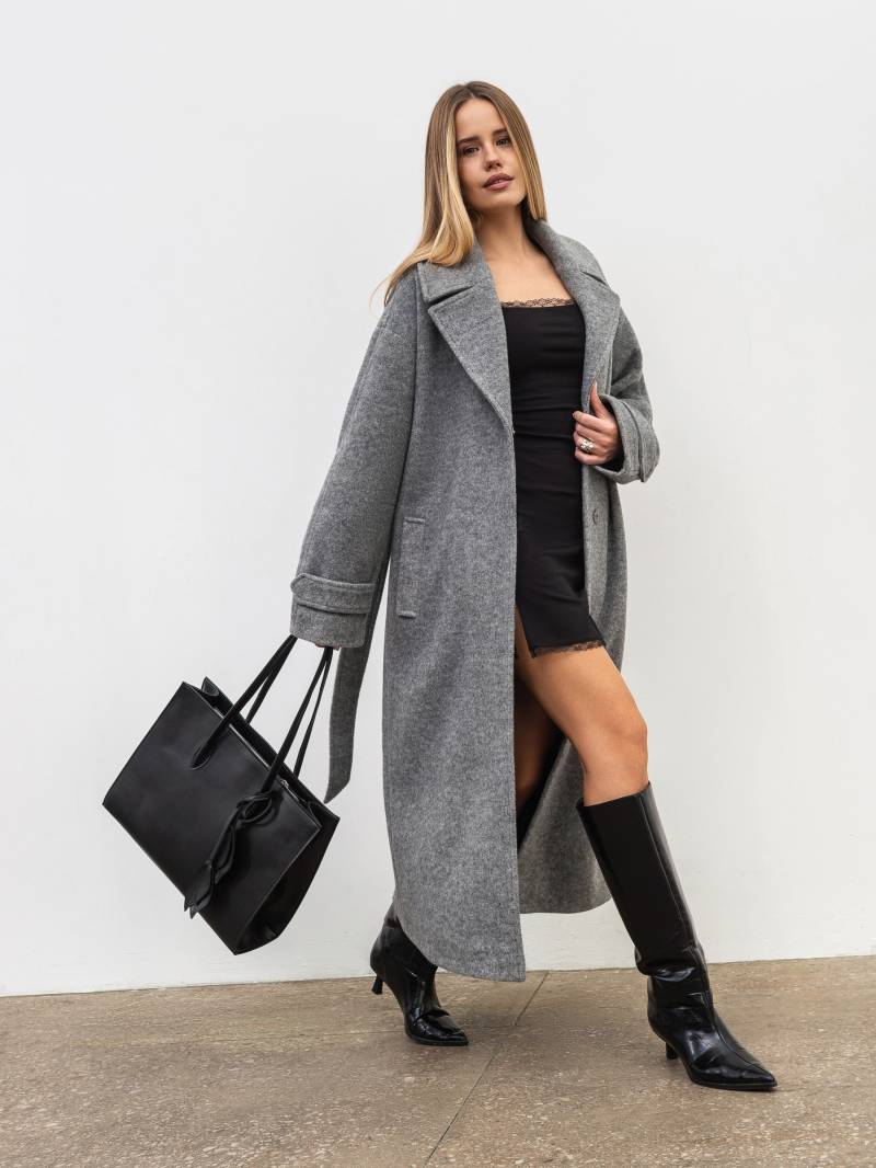 Пальто "Шейд" Romashka, Светло-серый, S|M 19945