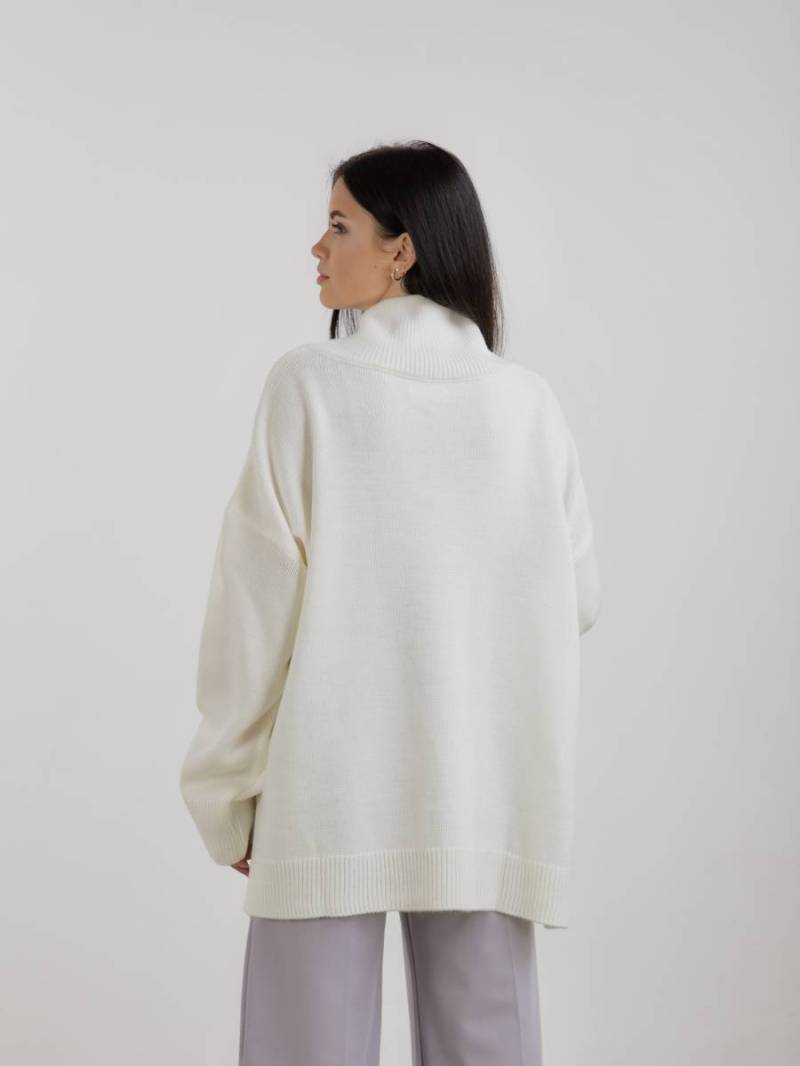 Свитер "Норвегия" свободного кроя Romashka, Молочный, One size 13806