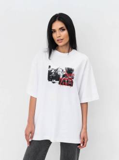 Футболка «Элизабет» Romashka, Белый, One size 16340