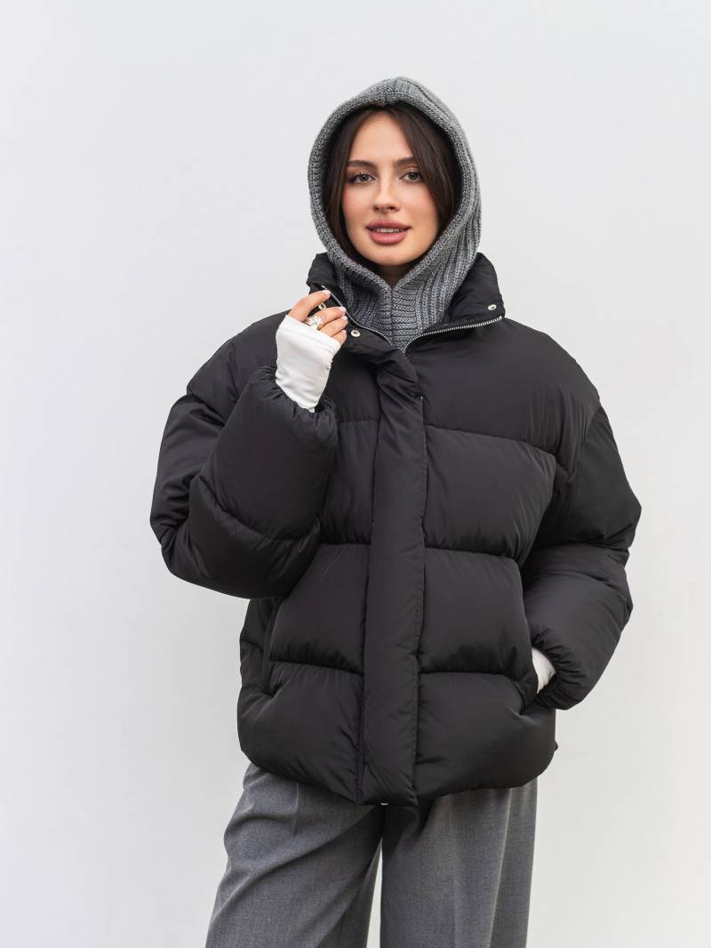 Пуховик "Монблан" Romashka, Черный, S|M 19859