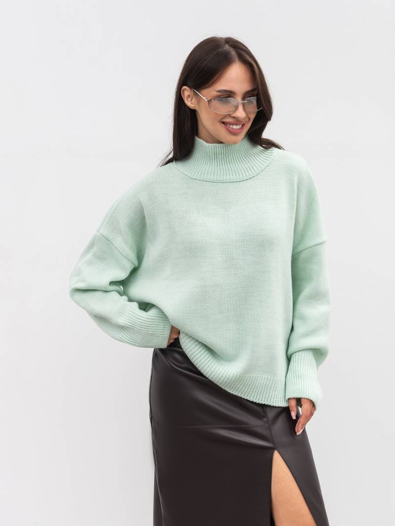 Свитер "Англия" Romashka, Бирюзовый, One size 20657