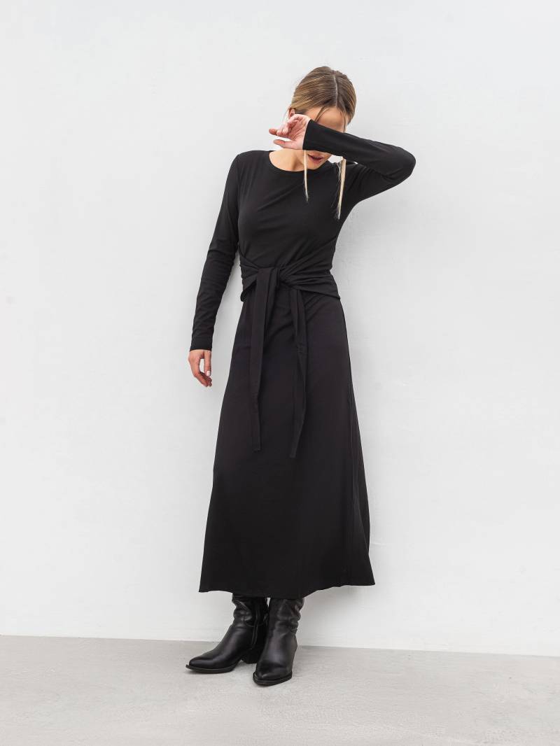 Платье "Йонава" Romashka, Черный, S|M 17337