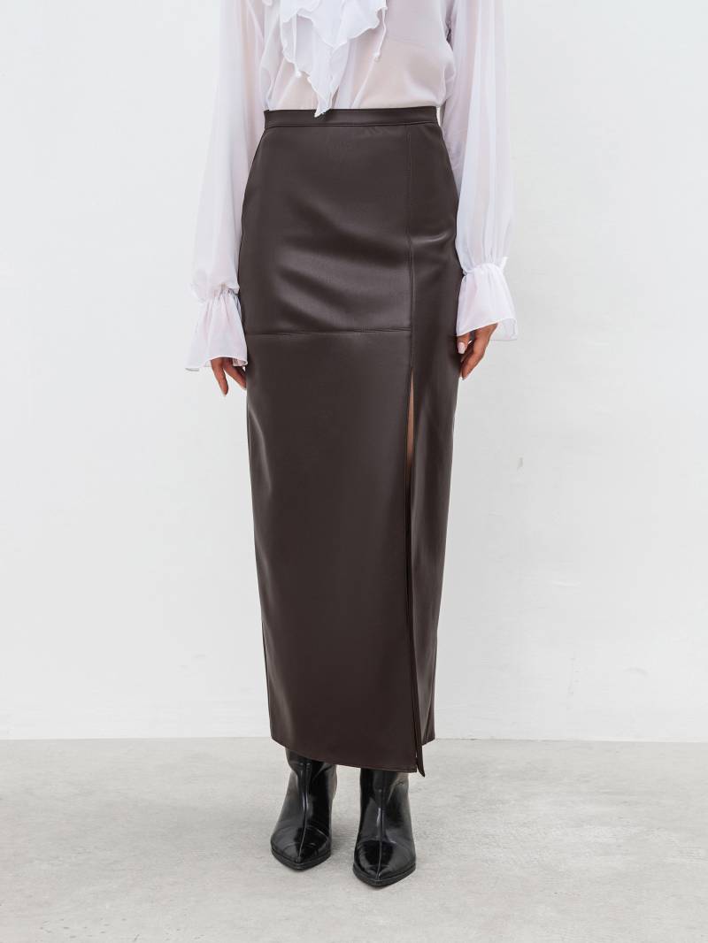 Юбка миди "Унна" Romashka, Коричневый, L 19080