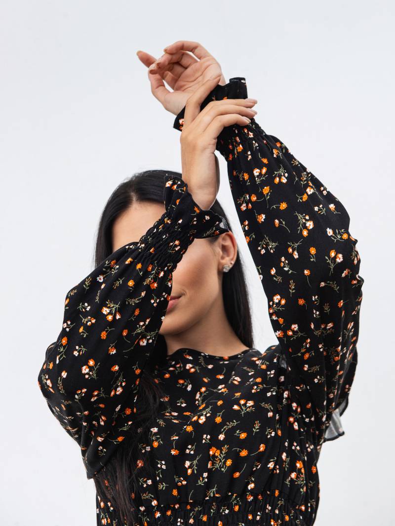 Платье "Гамильтон" Romashka Черный+, S 16670