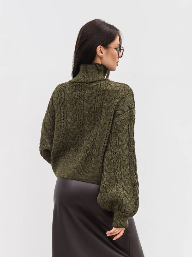 Свитер "Кадис" Romashka, Оливковый, One size 20643