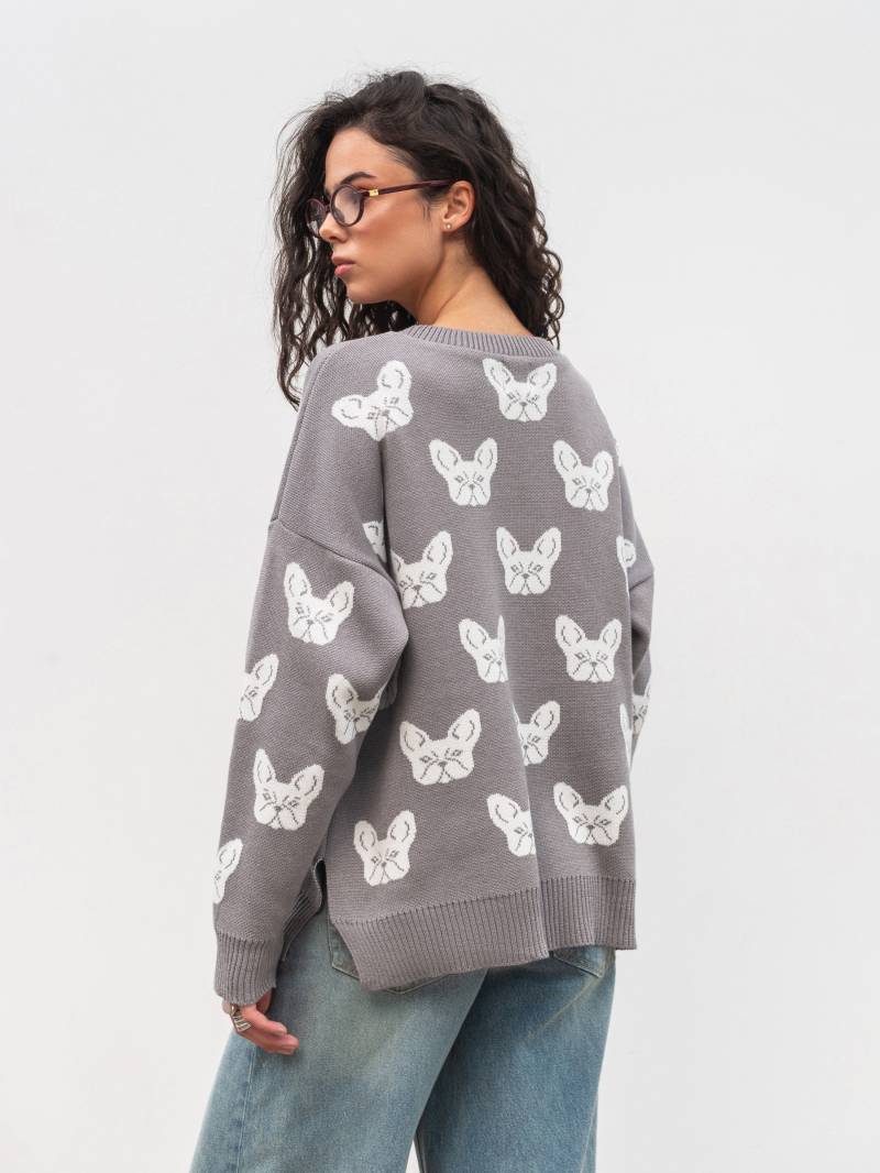 Свитер "Тони" Romashka, Темно-серый, One size 19589