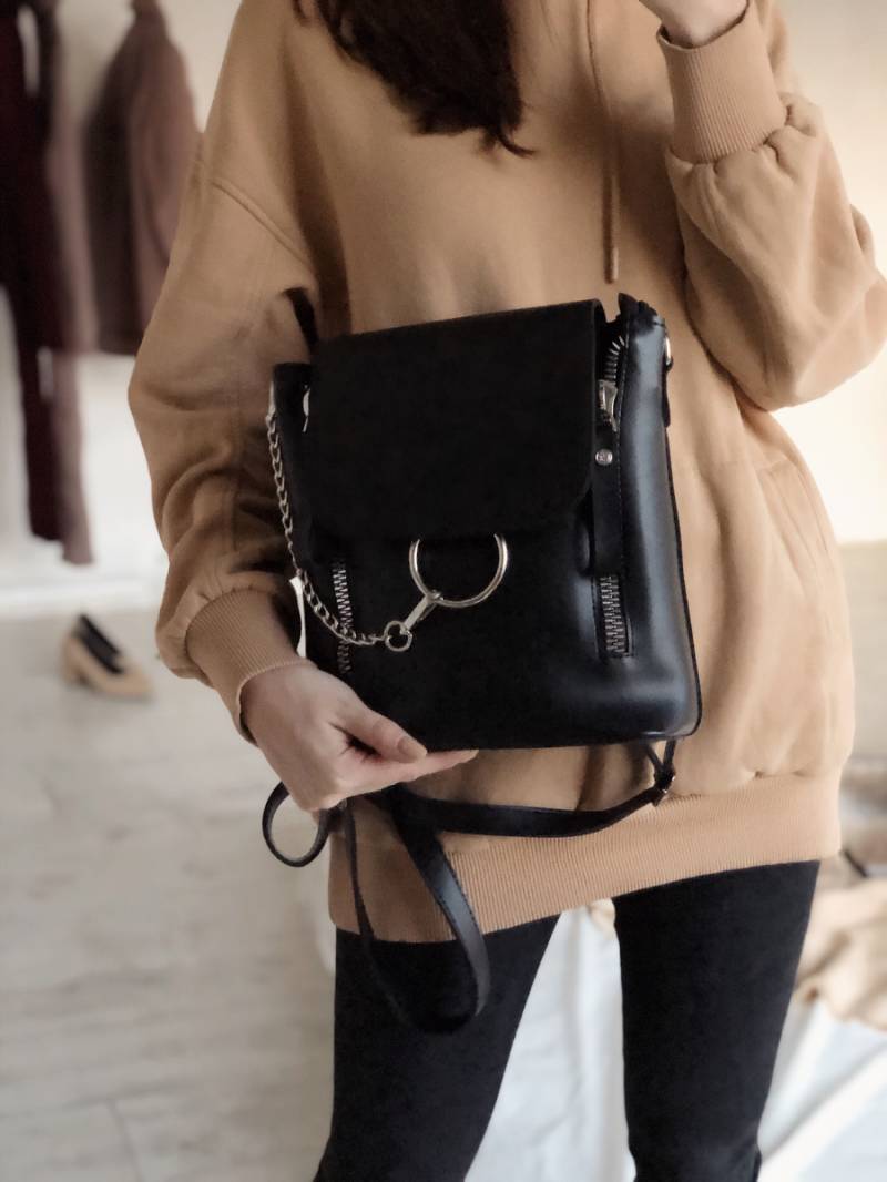 Рюкзак "Шербрук" с кольцом на магните Romashka, Черный (729)