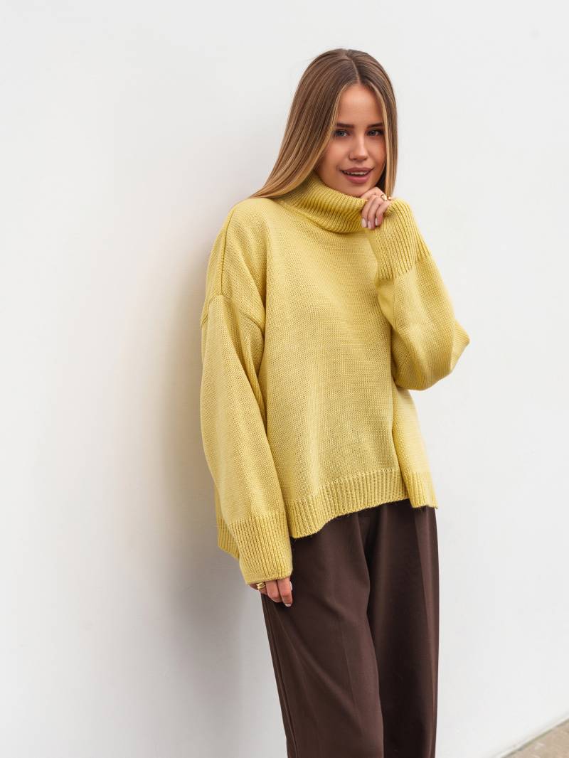 Свитер "Англия" Romashka, Желтый, One size 19759