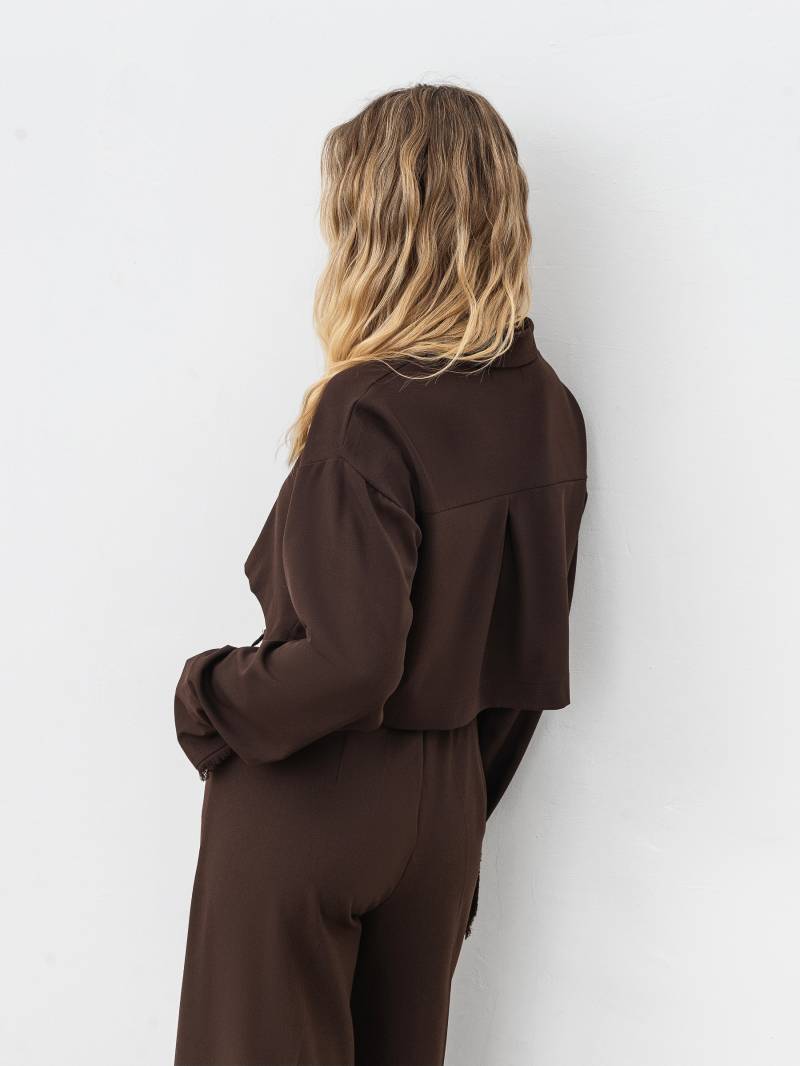 Рубашка "Долина" Romashka, Коричневый, M|L 17294