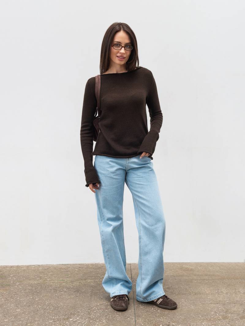 Лонг "Нуар" Romashka, Коричневый, One size 20076