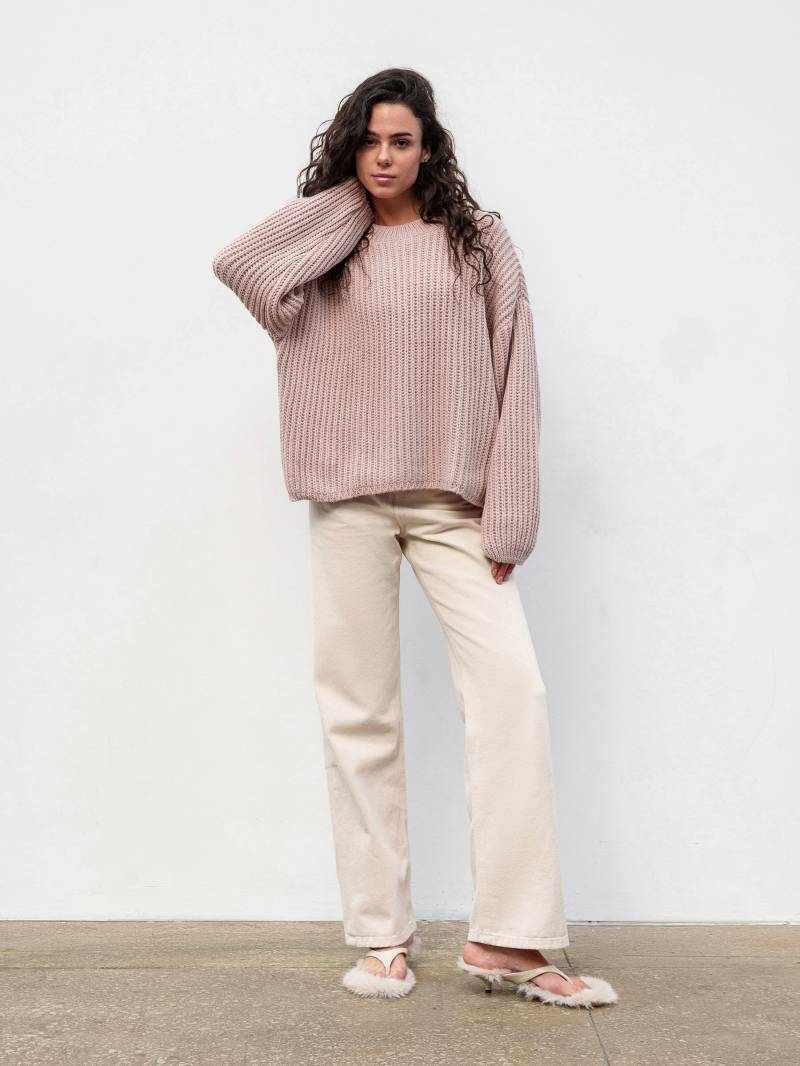 Свитер "Кентукки" свободного кроя Romashka, Розовый, One size 19707