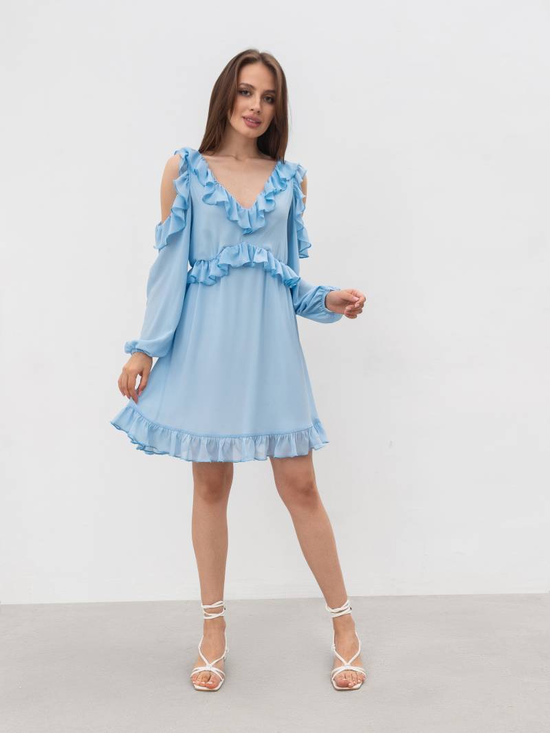 Платье «Корше» Romashka, Голубой, M|L 17335