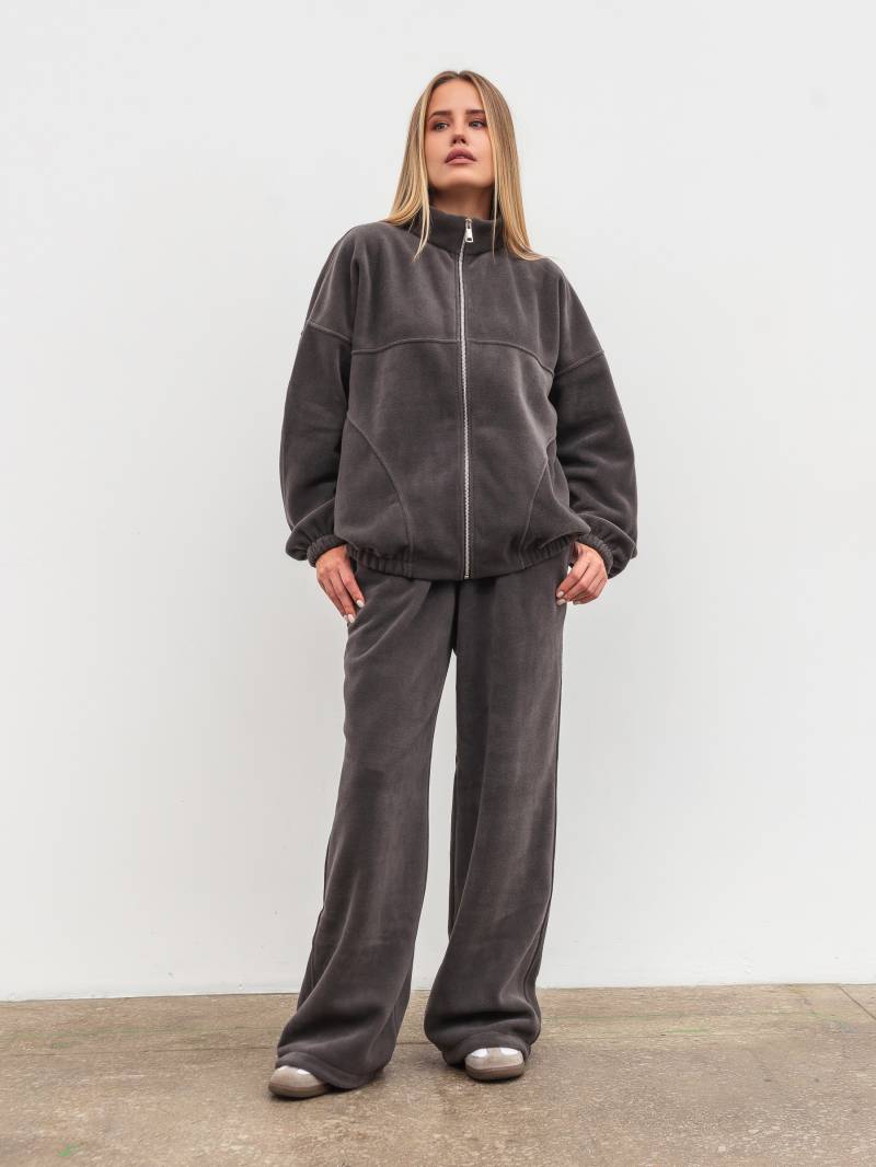 Удлиненный флисовый бомбер "Норд" Romashka, Серый, M|L 19787