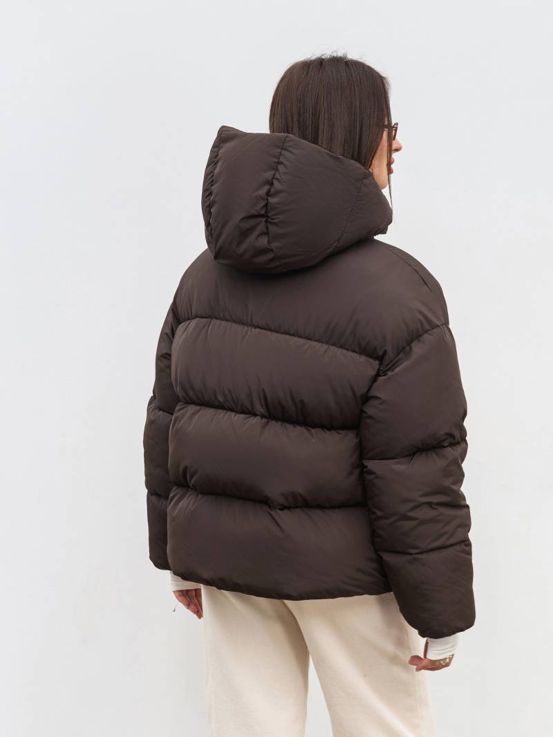 Пуховик "Монблан" Romashka, Коричневый, L|ХL 19865