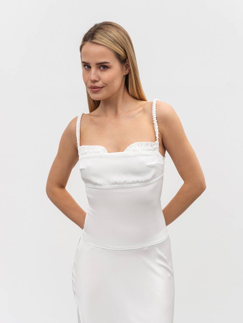 Топ "Сиеста" Romashka, Молочный, S|M 20206