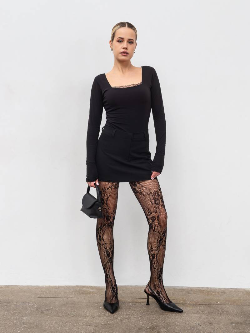 Лонг "Романтик" Romashka, Черный, S|M 20012