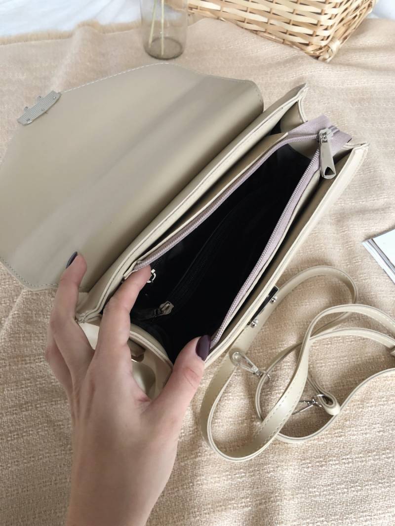 Сумка трапеция классическая в виде конвертика БРАК, Бежевый 13087