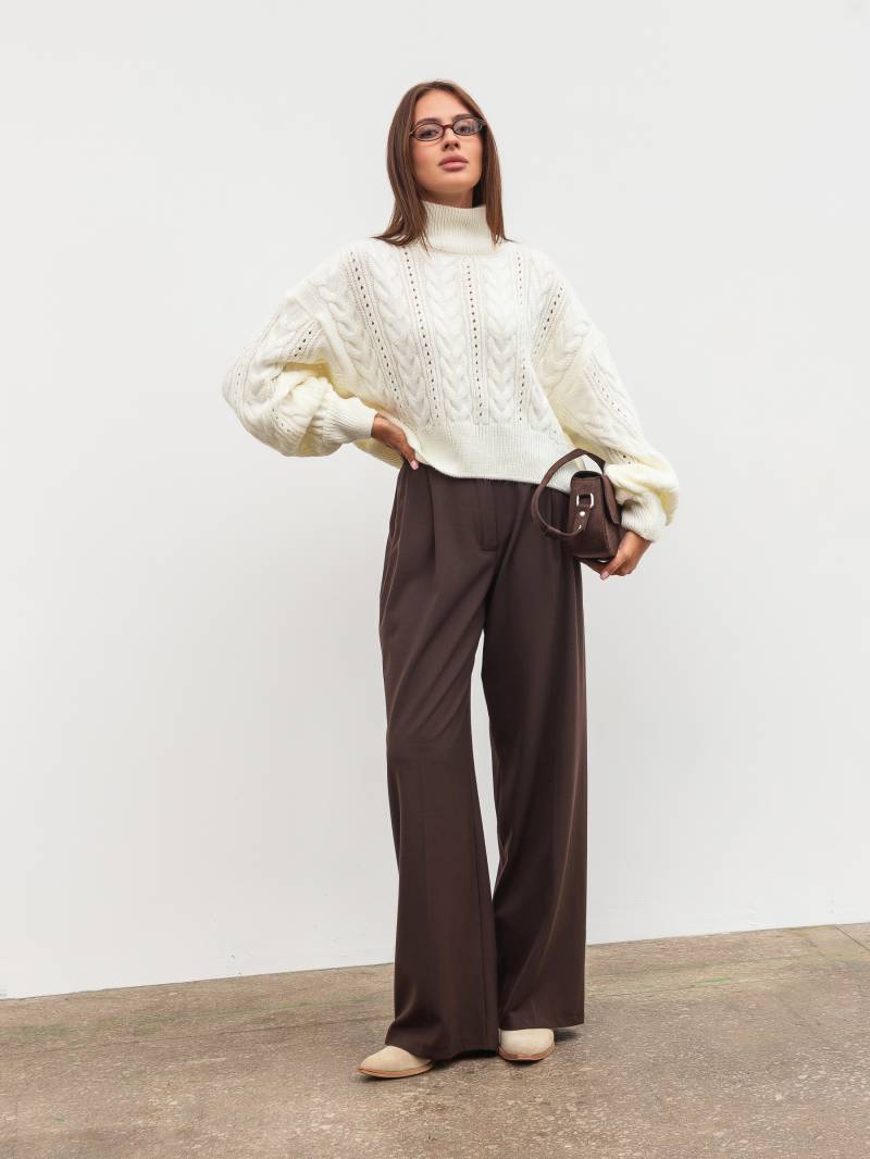 Свитер "Кадис" Romashka, Молочный, One size 19754