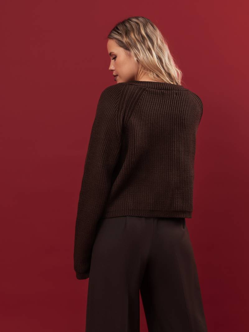 Кардиган «Доминго» Romashka, Коричневый, S|M 17212