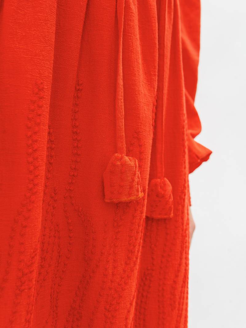 Платье "Авиньон" свободного кроя Romashka, Оранжевый, S|M 11119