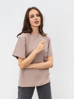 Футболка «Портленд» Romashka, Бежевый, One size Petite 17609