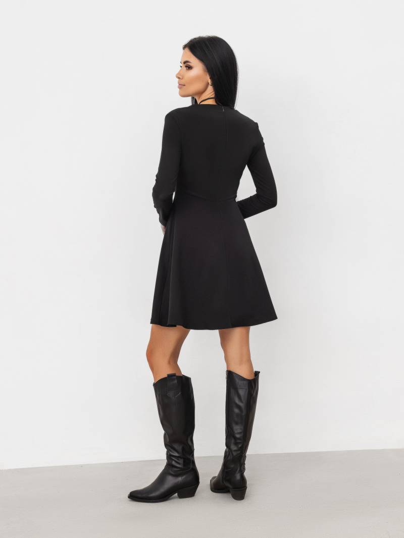 Платье "Луизиана" с имитацией корсета Romashka, Черный, M|L 12781