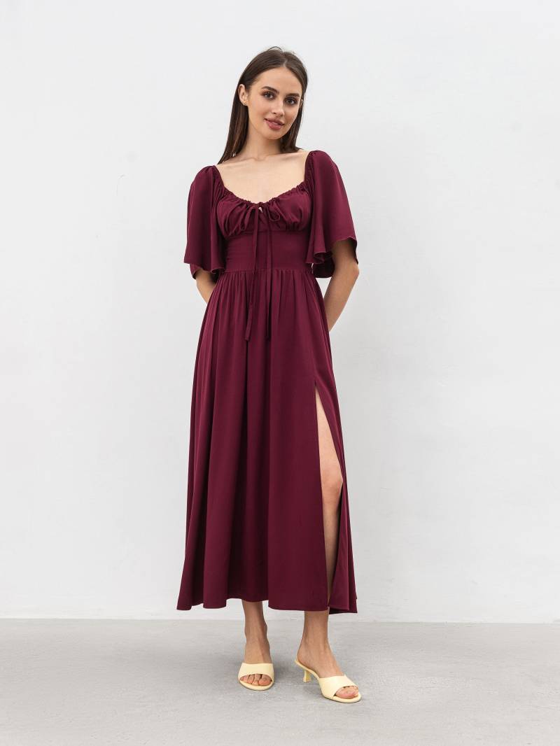 Платье "Аврора" Romashka, Бордовый, L|XL 19212
