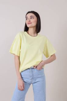 Футболка "Мичиган" свободного кроя Romashka, Желтый, M|L (5889)