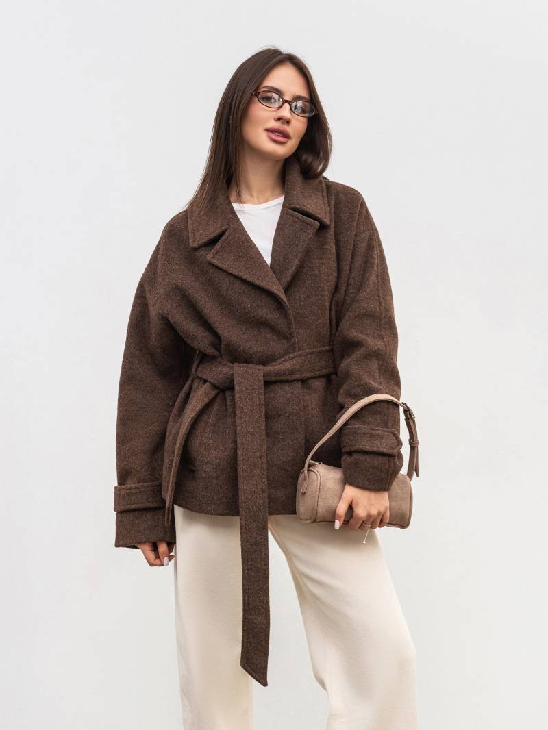Пальто «Фельт» Romashka, Коричневый, XS|S 19822