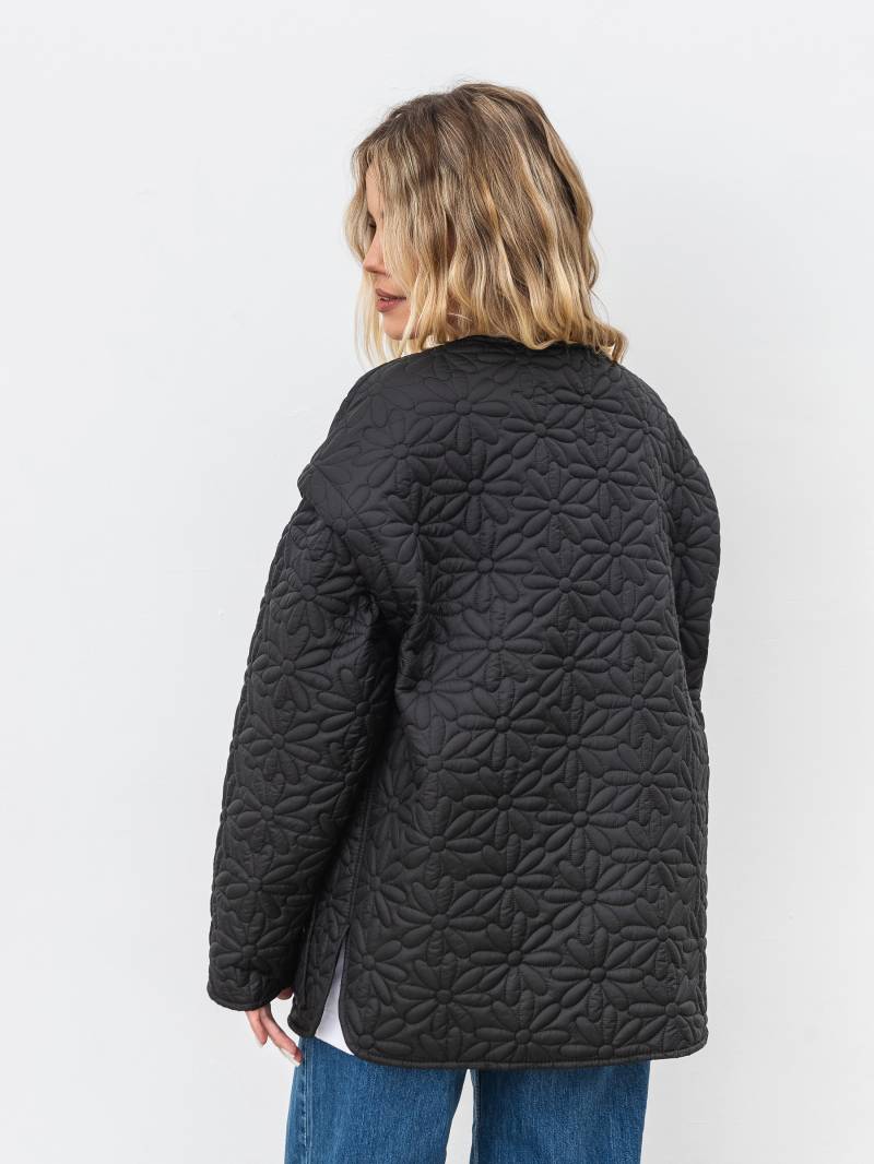 Стеганая куртка "Оман" Romashka, Черный, M|L 17531