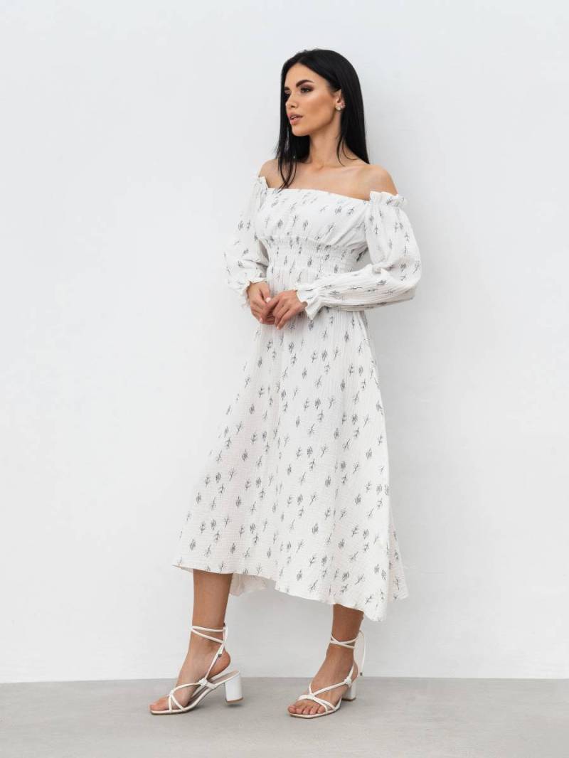 Платье «Медельин» Romashka, Молочный+, S|M 16399