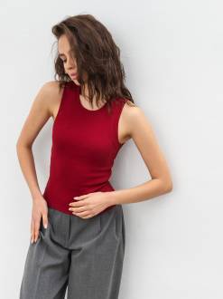 Майка "Скейл" Romashka, Бордовый, M|L 18942