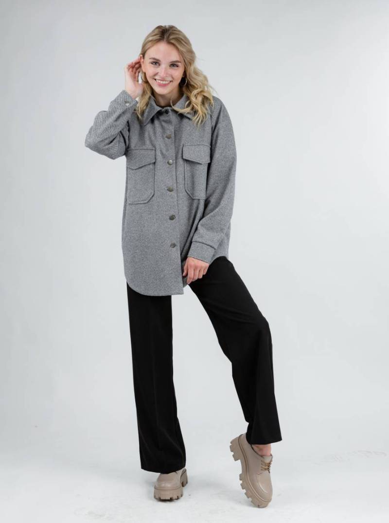 Куртка-рубашка "Спрингфилд" Romashka, Серый, S|M 10404