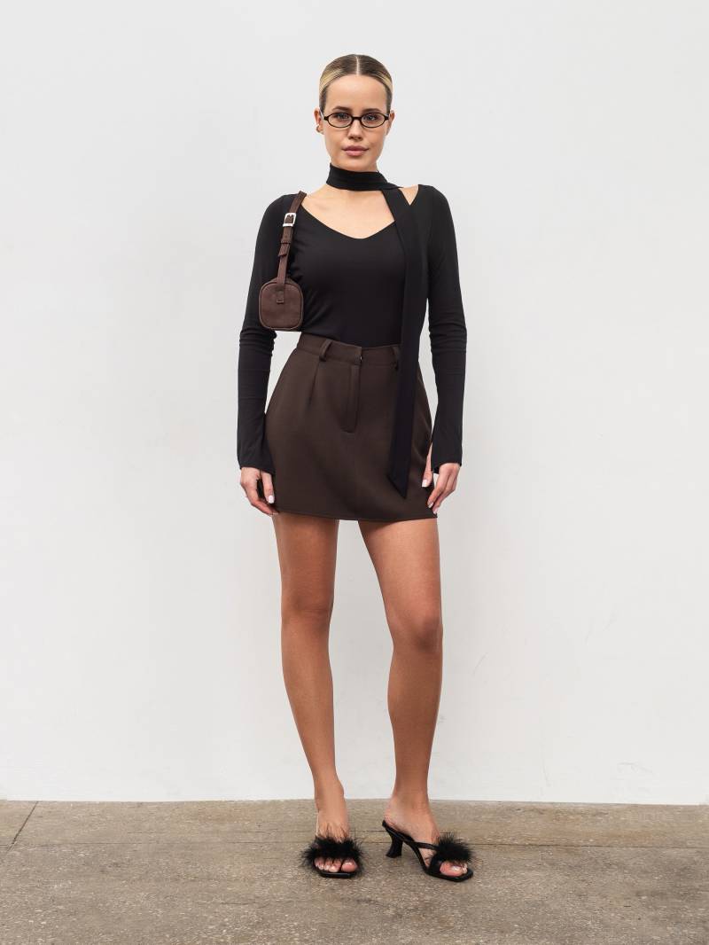 Боди "Амаретто" Romashka, Черный, XS|S 20025