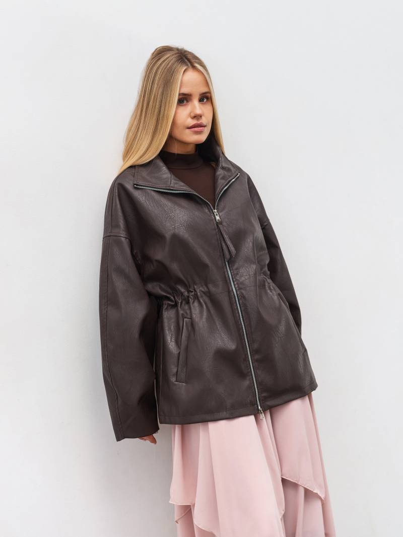 Куртка на кулиске "Дистрикт" Romashka, Коричневый, S|M 20090