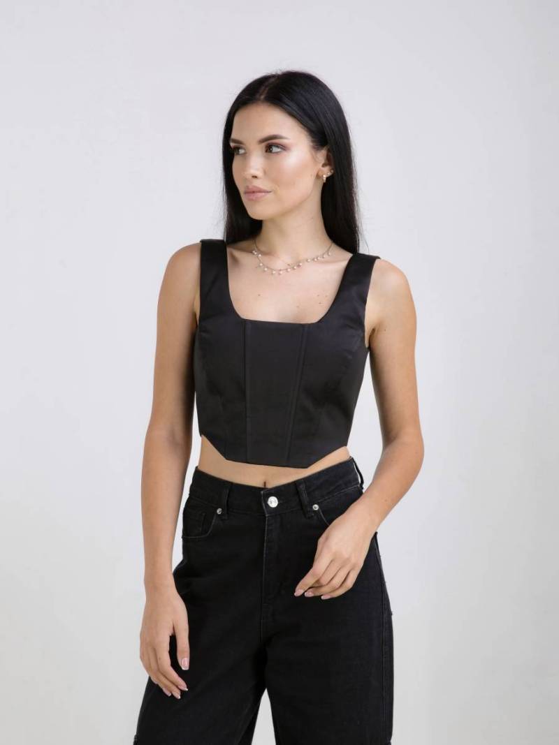 Топ-корсет "Лаос" Romashka, Чёрный, S 13611