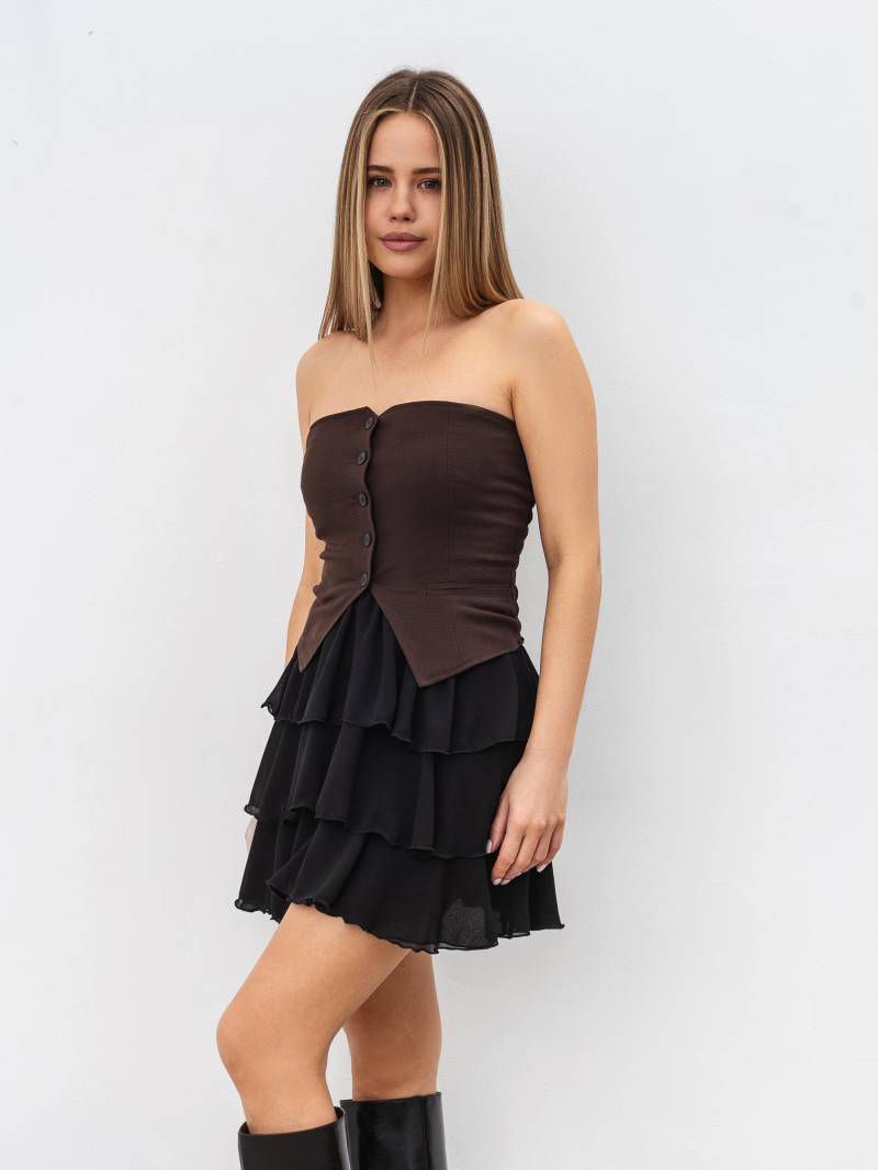 Юбка «Панакота» Romashka, Черный, M|L 19227