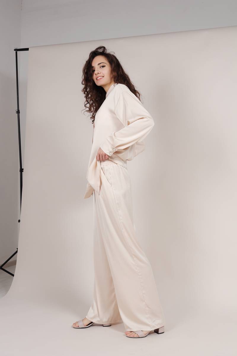 Пижамный комплект "Окленд" Romashka, Песочный, M|L (5502)