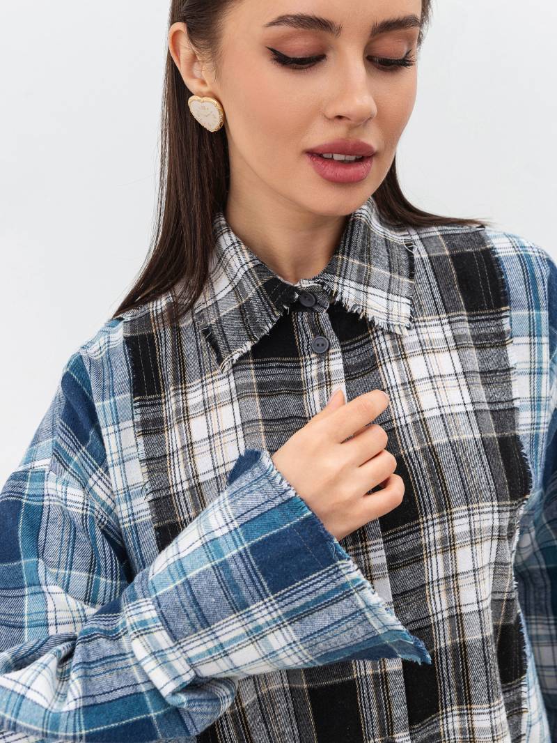 Рубашка "Лейквуд" Romashka, Черный+, L|XL 18839