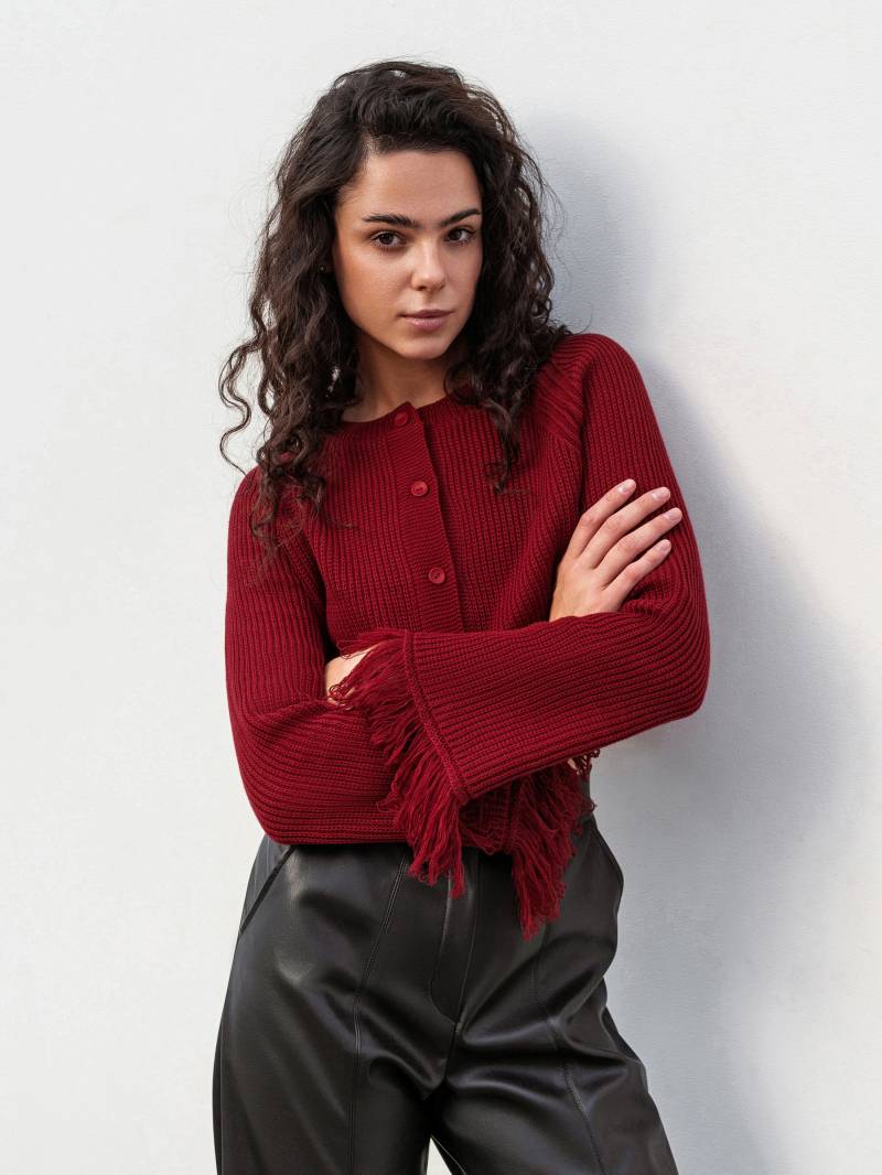 Кардиган "Шади" Romashka, Бордовый, M|L 19657