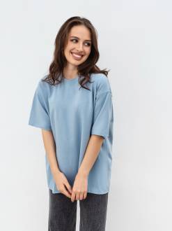 Футболка «Портленд» Romashka, Голубой, One size Petite 15449
