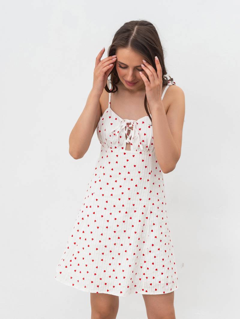 Платье "Гастония" Romashka, Белый+, М 17837