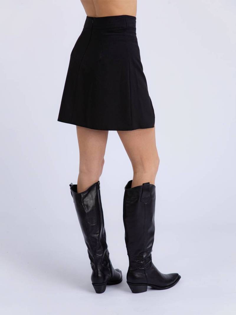 Юбка "Конви" длины мини Romashka, Черный, XS 12852