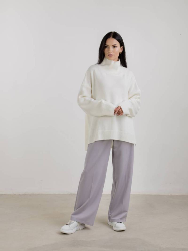 Свитер "Норвегия" свободного кроя Romashka, Молочный, One size 13806