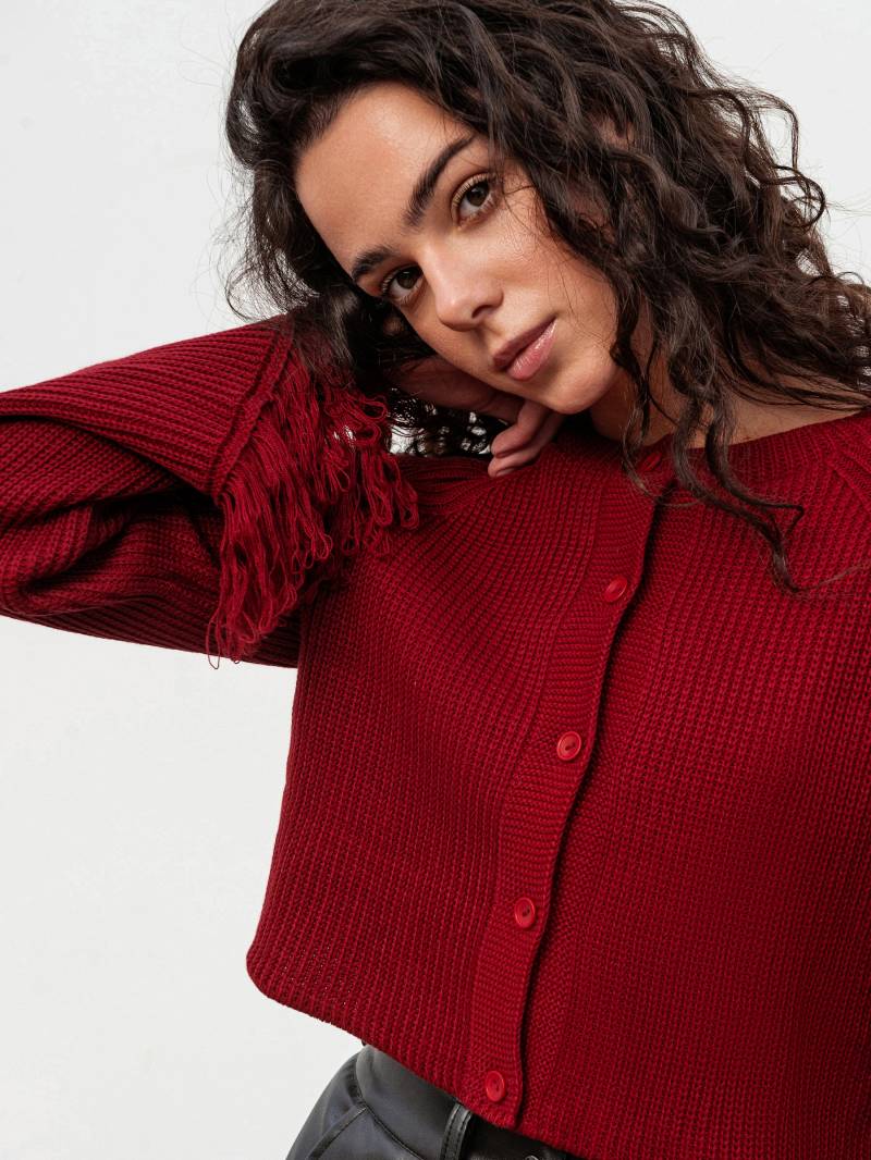 Кардиган "Шади" Romashka, Бордовый, S|M 19628
