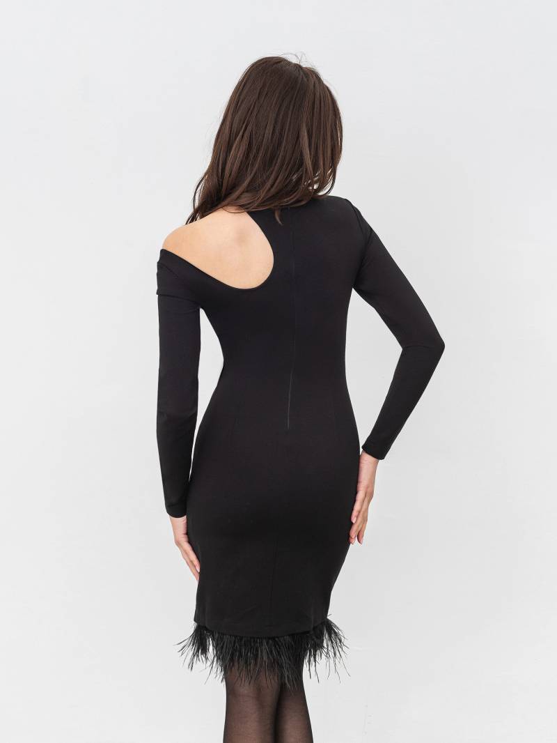Платье "Миссури" с фигурным вырезом Romashka, Черный, S 14127