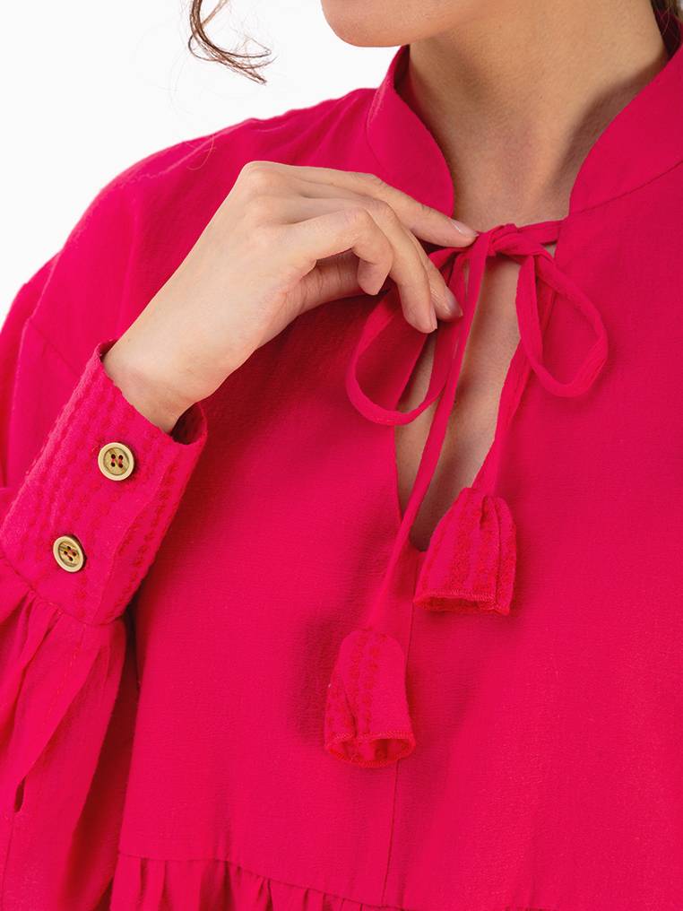 Платье "Авиньон" свободного кроя БРАК, Розовый, M|L 12203